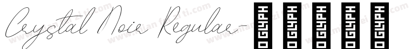 Crystal Noir Regular字体转换